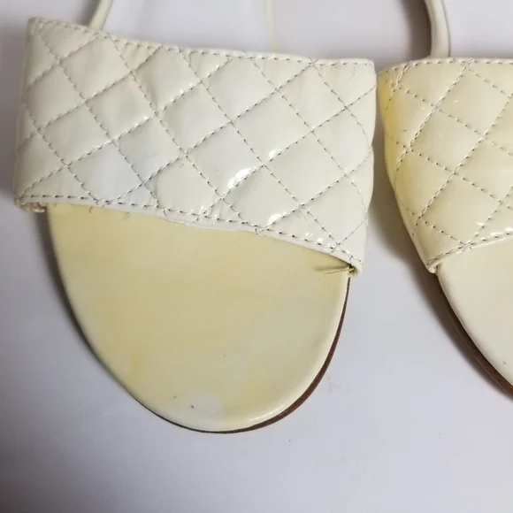 Vintage! Y2K Steve Madden quilted patent leather slides - Picture 6 of 10